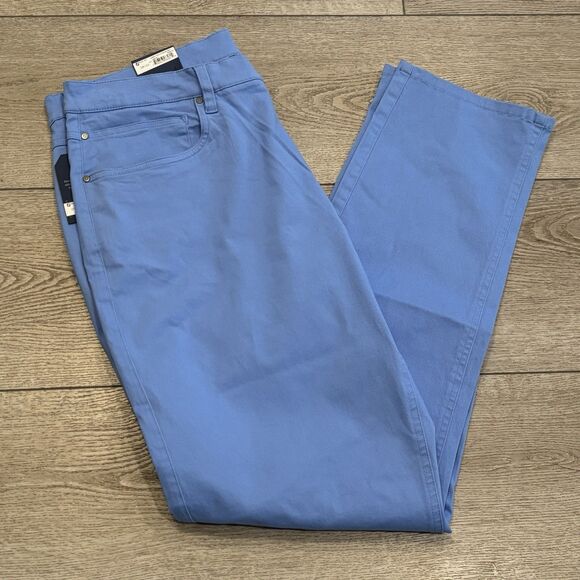 FootJoy 1857 Cotton Twill 5 Pocket Pants Mens 36 L32 Blue Lagoon 28103 Golf NWT - Picture 1 of 6